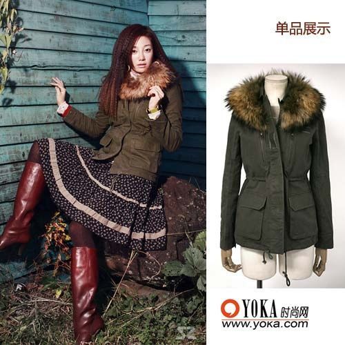 轻巧干练毛领外套 入冬时尚女性搭配必选